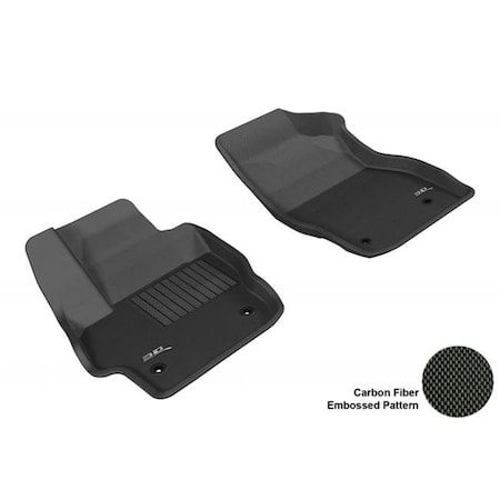 3D Maxpider 3D MAXpider L1MZ01311509 MAZDA MAZDA3 2010-2013 KAGU BLACK R1 Floor Mat L1MZ01311509